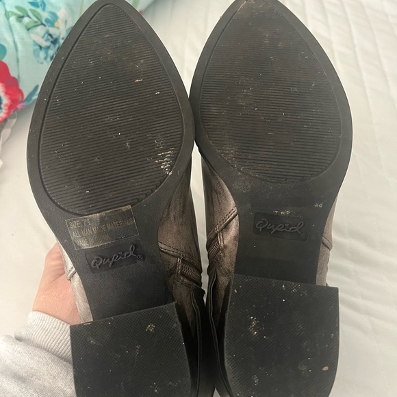 Qupid silver double buckle booties - Picture 6 of 7